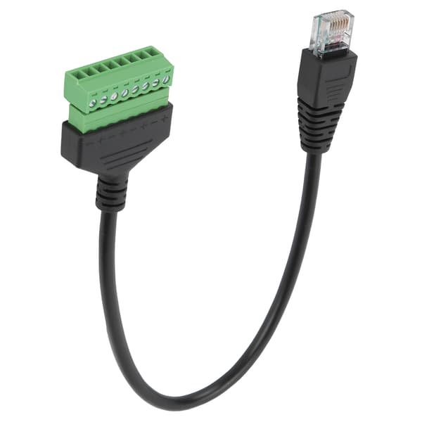 PVC RJ45 hanstik til grøn Ingen svejseterminal Kort ledningskabeladapter Tilbehør