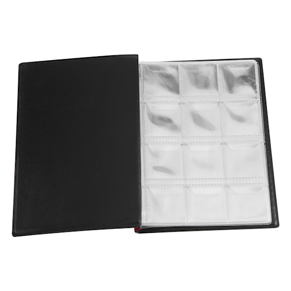 Nye 120 lommer 10 sider World Coin Storage Folder Album Mynter Samlemappe Bok Rød