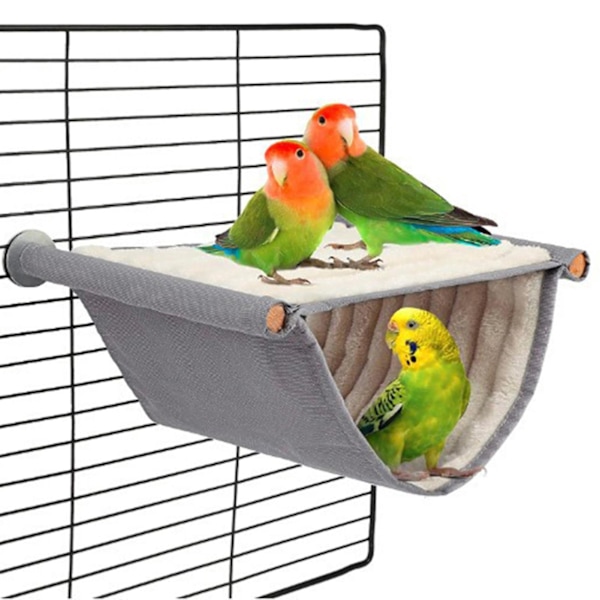 Cozy White Hanging Bird Bed for Small Pets