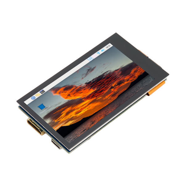 Kapacitiv pekskärm 3,5 tum 5 punkter 480x800 LCD IPS Dimbar 170 graders vinkel pekskärm för RasPi