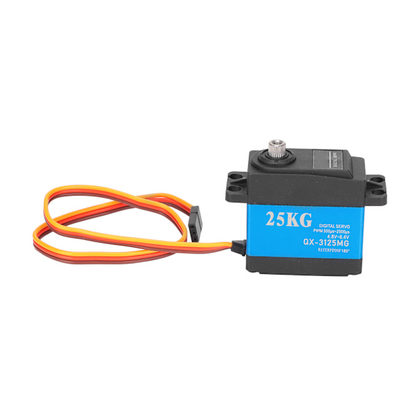 QX‑3125MG Vedenkestävä Servo 25KG Nopea Metallivaihteinen Digitaalinen Servo Lentokoneille ja Automalleille