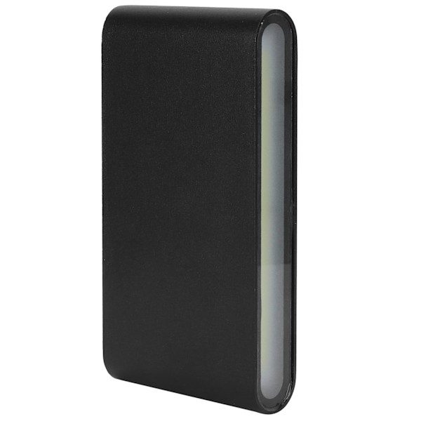 LED-seinävalaisin 12W COB alumiini ulkotilojen puutarhavalaisin IP65 vedenkestävä AC85-265V (musta runko valkoinen valo)