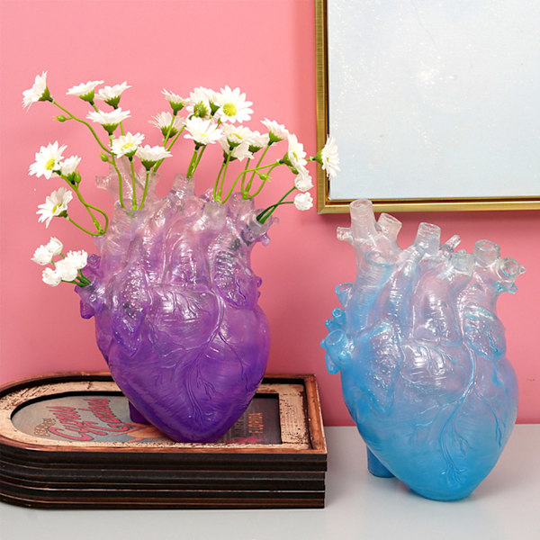 (Lille - Transparent) Transparent Hjerte Vase