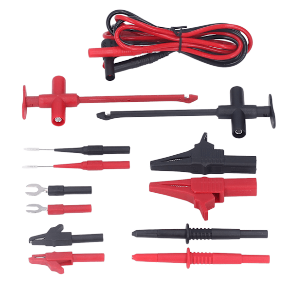 Multimeter testkablar Kit Mässing PVC PA Krokodiler Clip Banan Plug Test Kabel för industrin