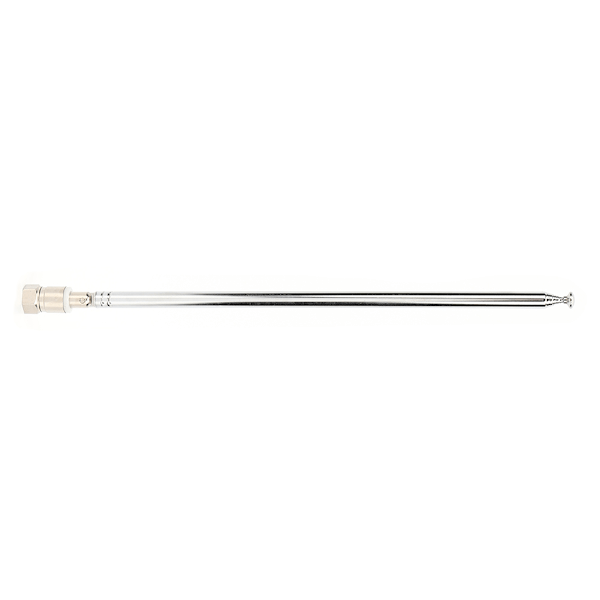 38,8 tommer 7 sektioner teleskopisk antenne F-stik Bilantenne Universal til FM-radio DAB AV-modtager
