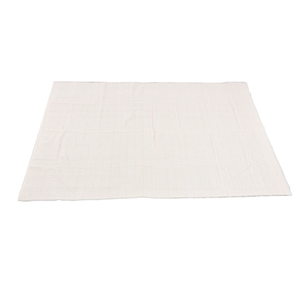 Tuftduk Polyester Bomull Blandad Dörrbredd Stark Duk Lätt att bryta Vit Standard Gul Trådduk