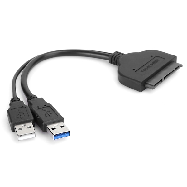 USB3.0 til SATA-kabel Datamaskin tilkoblet harddisk konvertering Dataoverføring C0108Svart