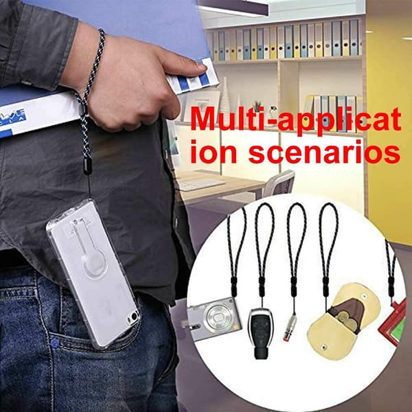 pcs Adjustable wrist straps with removable button Kompatibel med mobile phone, camera, flashlight, key rings