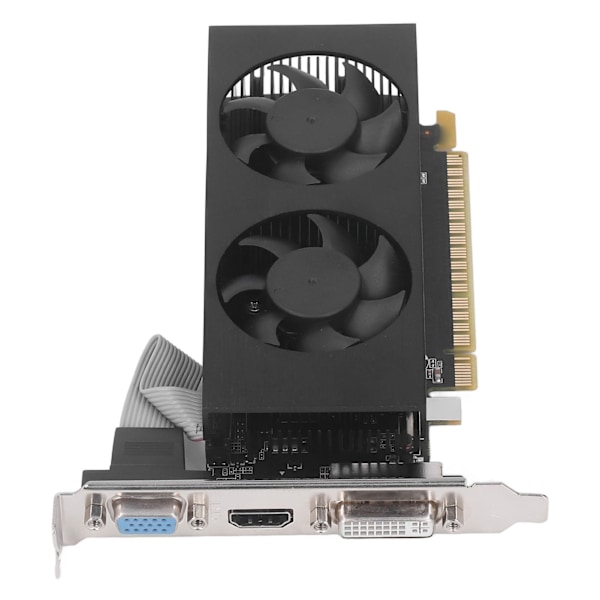 GTX750 4G DDR5 grafikkort med 2 kylfläkt 128 bitars stöd VGA DVI HD Multimedia Interface GPU grafikkort för PC GTX750 4G DDR5