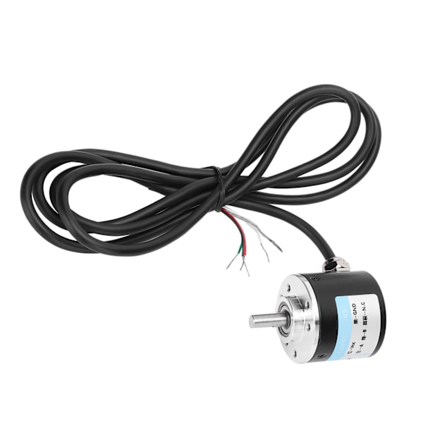 【NX】Encoder AB 2-faset inkrementel 5-24V DC Solid Shaft Encoder Kompatibel med Office Automation Engineering500B
