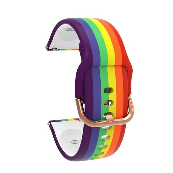 【NX】20mm Universal Rainbow Silikone Rem Urrem Not Specified