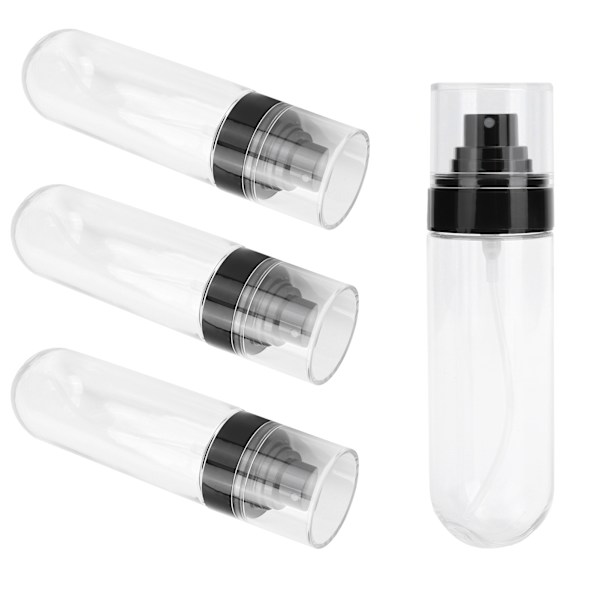 4 st sprayflaskor set Mini Bärbar plast Resor Tom påfyllningsbar behållare Dispenser 100ml