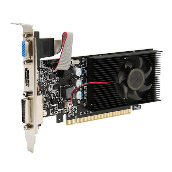 Näytönohjain 810MHz 1000MHz 2560x1600 Tietokoneen näytönohjain HD-videolle ja toimistokäyttöön GT610 1GD3 64BIT