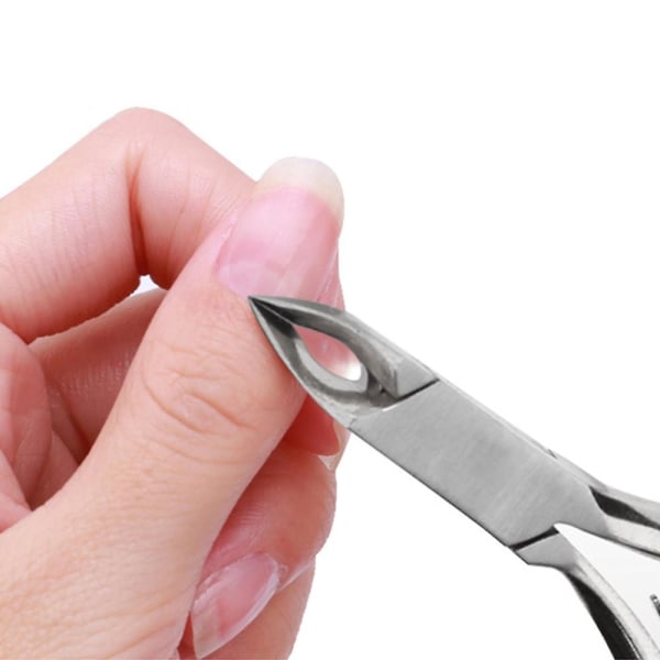 Profesjonelle neglebåndstang | Presisjon kirurgisk-grade rustfritt stål cuticle trimmer, fransk håndtak, fjær