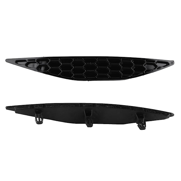 2 kpl Kiiltävän musta takapuskurin heijastin Honeycomb Delete Set Sopii MK7 2013-2016