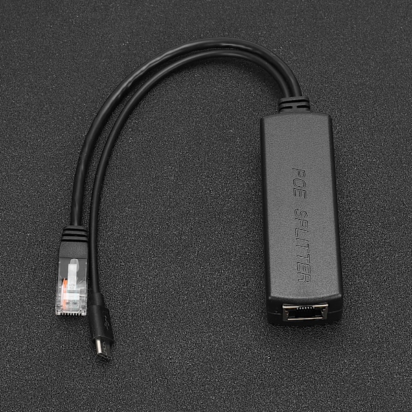 Ethernet DC48V til DC5V Power POE Splitter Adapter Injektormodul USB-kontakt