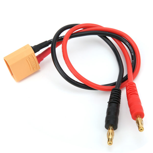 30 cm XT90 hankontakt till 4 mm bananplugg 14AWG adapterkabel för B6 LiPo batteriladdare