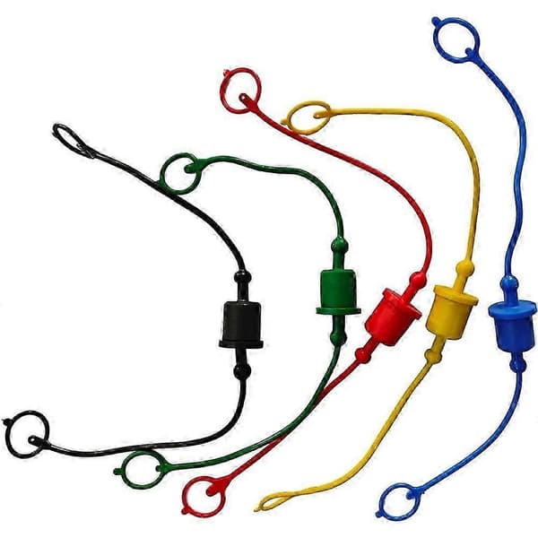 Par av 1/2\" ISO-A hydrauliske hurtigkoblinger, støvhetter utvendig
