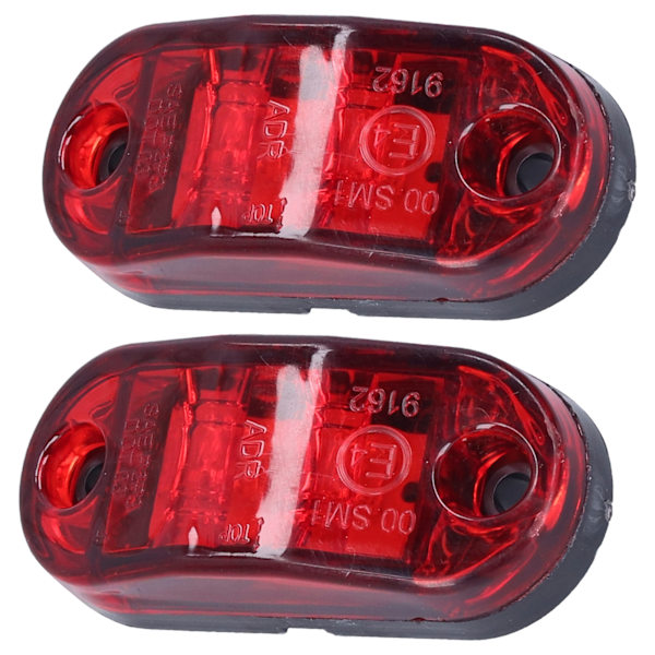 10-30V 2LED sivuvilkkuvalo Kirkas suuntavilkkuvalo autoihin Kuorma-autoihin Perävaunuihin Matkailuautoihin Punainen