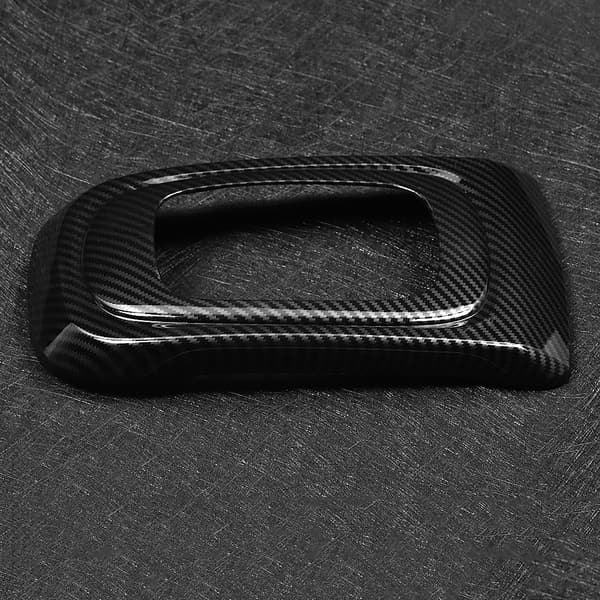 ABS karbonfiber bil girskiftpanel midtkonsolldeksel trim passer til Toyota RUSH 2019