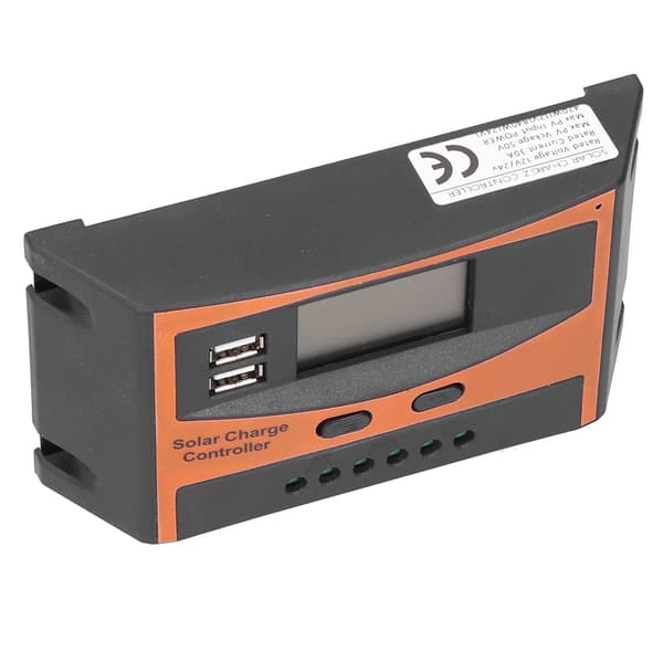 【NX】12V/24V Solar Charge Controller IP32 Vandtæt Højeffektiv PWM Solar Power Controller 30A