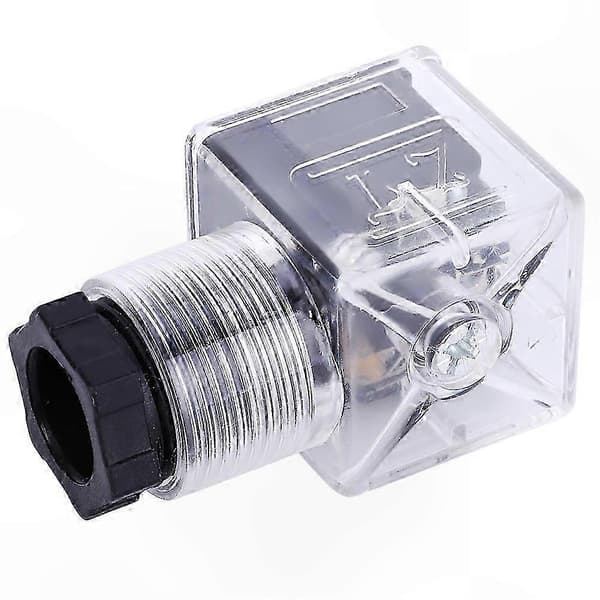 5-pak magnetventilspole med indikatorlampe, transparent stik, AC 220V universalpasform