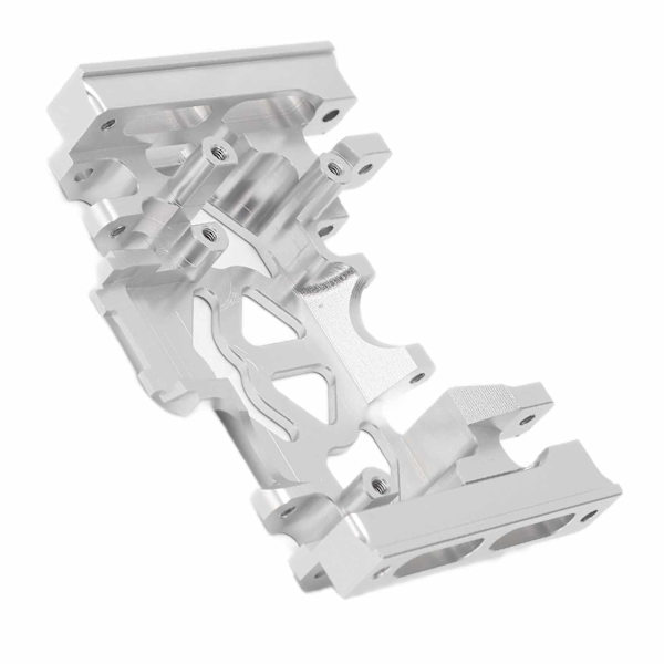 Girkassebase, Medium Mount Chassis Skid Plate, Aluminiumlegering for TRAXXAS TRX4 1/10 RC Crawler
