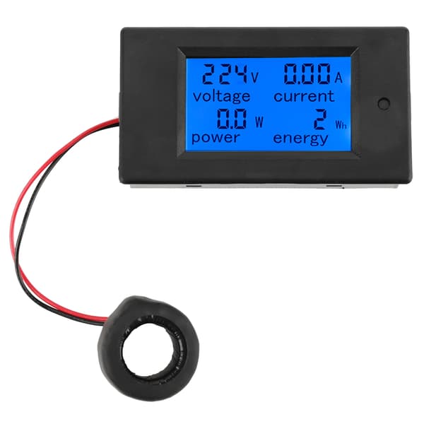 PEACEFAIR PZEM-061 LCD Spänning Ström Effekt Energimätare Voltmeter Amperemeter 100A AC80-260V + CT