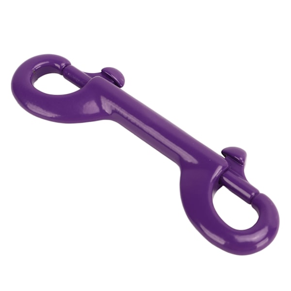 90 mm 316 rustfritt stål dykke dobbelthodet krok Hurtigkobling fjærkroker for dykking BCD Lilla