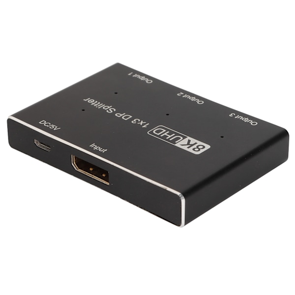 1x3 DisplayPort Splitter Triple MST SST Hub DP 1.4 Splitter for iOS System for Windows System for Android System