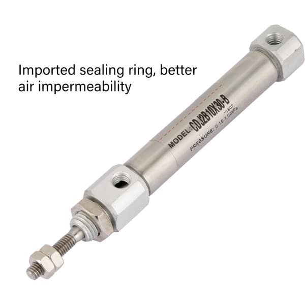 CDJ2B10-30B 10 mm diameter 30 mm slaglængde Dobbeltvirkende pneumatisk luftcylinder i rustfrit stål