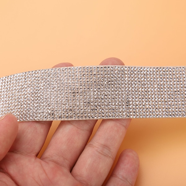 2 jaardin strassinauha itseliimautuva DIY kaksisivuinen itseliimautuva strass koristeena