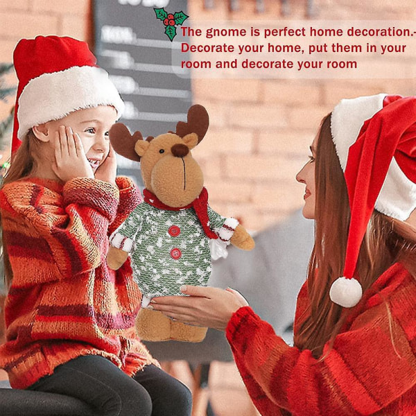 Søte utstoppede alvedukkepynt julenissen jul til hjemmeinnredning og gaver kjærlighet til menn/kvinner
