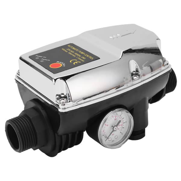 Vattenpumpskontroll Silver Vattentätt ABS-hus Intelligent automatisk 10A tryckomkopplarkontroll