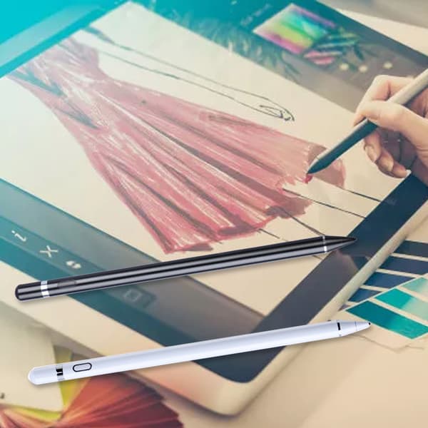 Tablet Stylus Pen 5V 0.2A Hög precision Flexibel Universal Touch Screen Penna Kompatibel med Tablet PC-telefon Vit