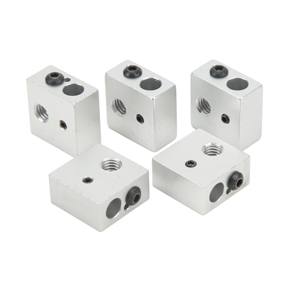 15 stk 3D-printer Hotend Kit Rustfrit stålrør Messingdyse Varmeblok 3D-printer Hotend dele til Makerbot
