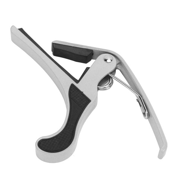 Kitara Capo Alloy Quick Release Sähkökitara Capo Setti 2 kpl Kitarapoimia Banjo Mandolinille Hopea