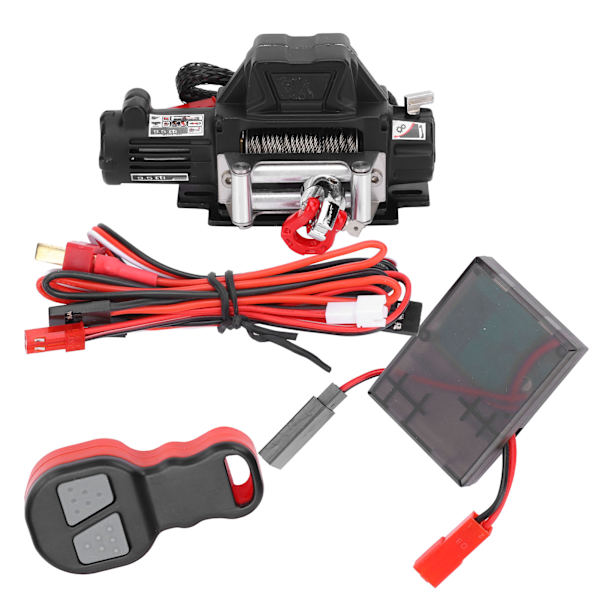 Vinssi Kaukosäädin Vastaanotin Sarja RC Auto Osia Sopii Axial SCX10 90046 1/10 RC Crawler Musta