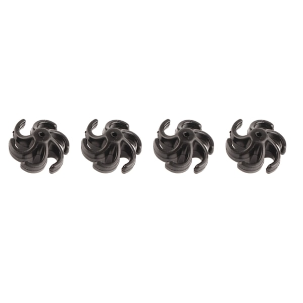 4 stk Bueskyting Buestrangs Stabilisator Gummi Recurve Compound Bue Buestrangs Lyddemper Støtdemper Svart