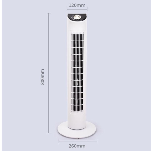 Base Vattenfläkt 360-graders luftkyld plast oscillationsfunktion Tyst tornfläkt