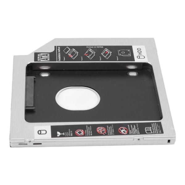 Universal 9,5 mm 2,5\" SATA til SATA 2. SSD HDD Harddisk Caddy Aluminiumlegering SSD Konverter til CD DVD ROM Drev Slot