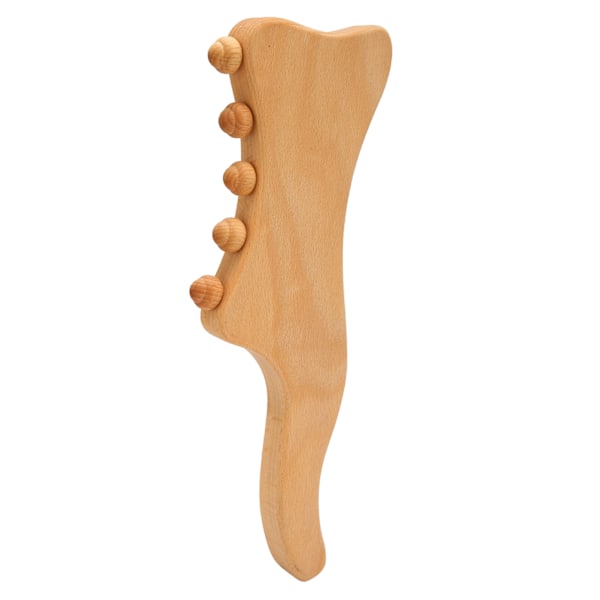 Wood Gua Sha Tool 3 Slots Imitationsfinger Främja blodcirkulationen Lindra trötthet Gua Sha Massageverktyg för rygg nacke