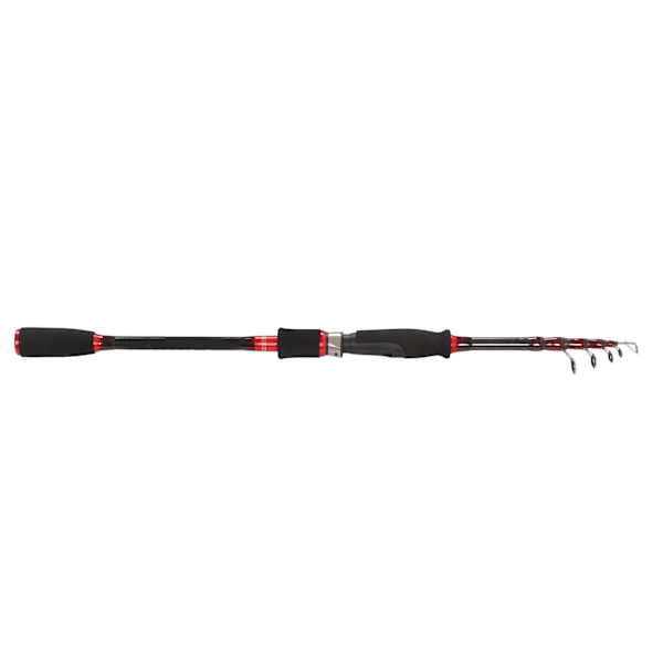 Teleskopisk Fiske Stang Karbonfiber Fiske Stang med Rustfritt Stål Svingbar Guide for Utendørs Fiske 2.1m