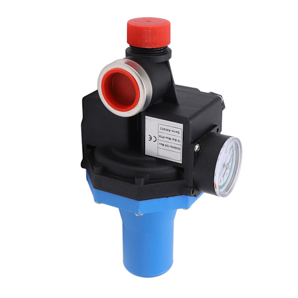 Vattenpumpstryckregulator Vattentät justering Automatisk vattenpumpkontrollbrytare med enkelvägsventil 220-240V (1,1KW)