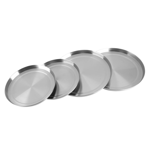 4 stk/sett Rustfritt stål Kjøkkenkomfyr Brennerlokk Spisskydd