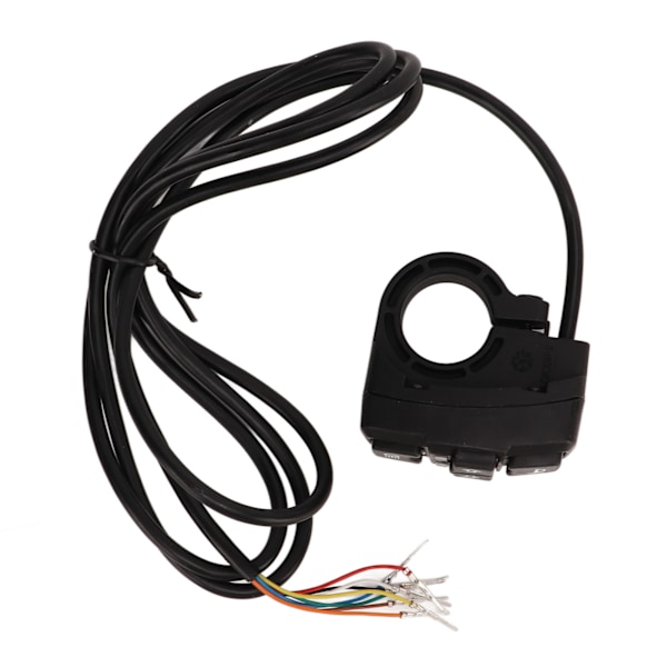 36V 48V Elcykel Lys Horn Switch IP54 Vandtæt Kontrol Switch til 22,2 mm Styr Motorcykler Elcykler Scootere