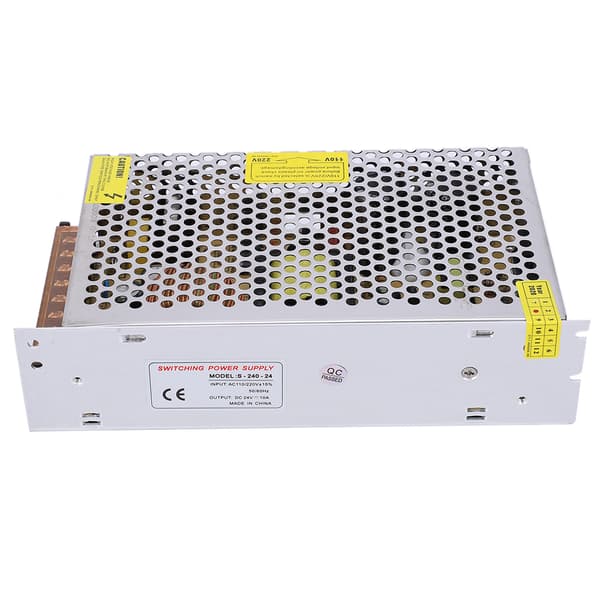 DC 24V 10A Universal Regulert Strømforsyning Kompatibel med LED Strip CCTV