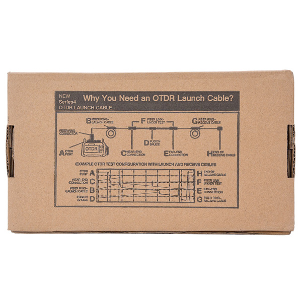 Fiberoptisk OTDR Launch Cable Box Sc UPC Fc UPC OTDR Dead Zone Eliminator Single Mode 500M