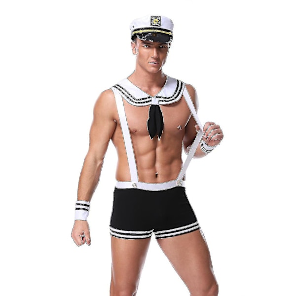 Men's Sexy Cosplay Uniform Underwear Set for Valentine's Day - Sailor, Doctor, Cop Role Play Outfit