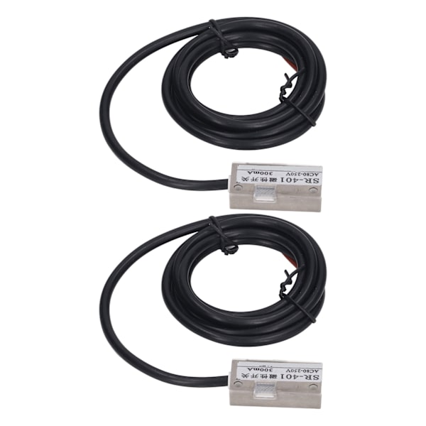 5 st Magnetisk närhetssensor 2 trådar Normalt öppen typ Magnetisk omkopplare närhetssensor 300mA AC 80‑250V
